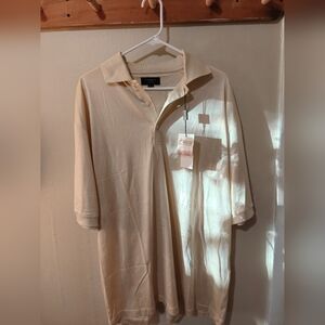 Burberry London NWT Cream Polo Shirt XL | Made in Italy